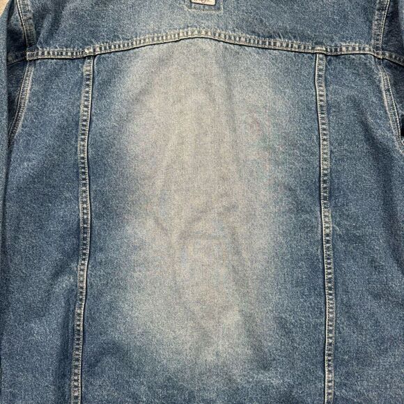 2000s Sean John Blue Denim Button Up Jacket Men’s Size Medium Heavy Streetwear - Picture 11 of 16